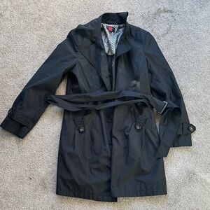 Black Belted Trench Coat